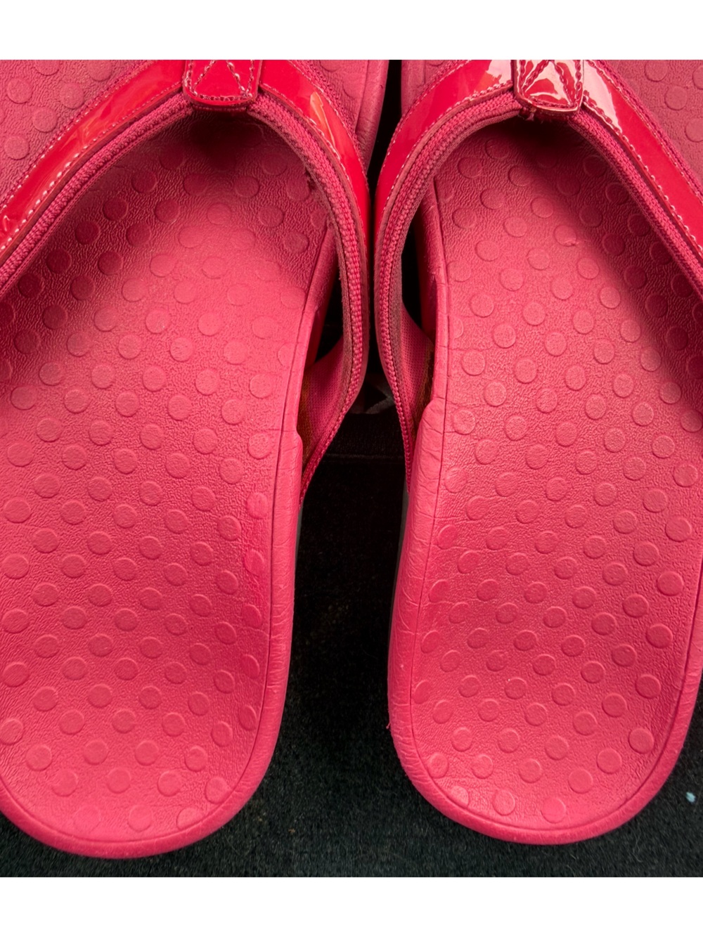 Vionic Tide II flip flops leather orthotic Sandals Size 10 - Picture 3 of 6